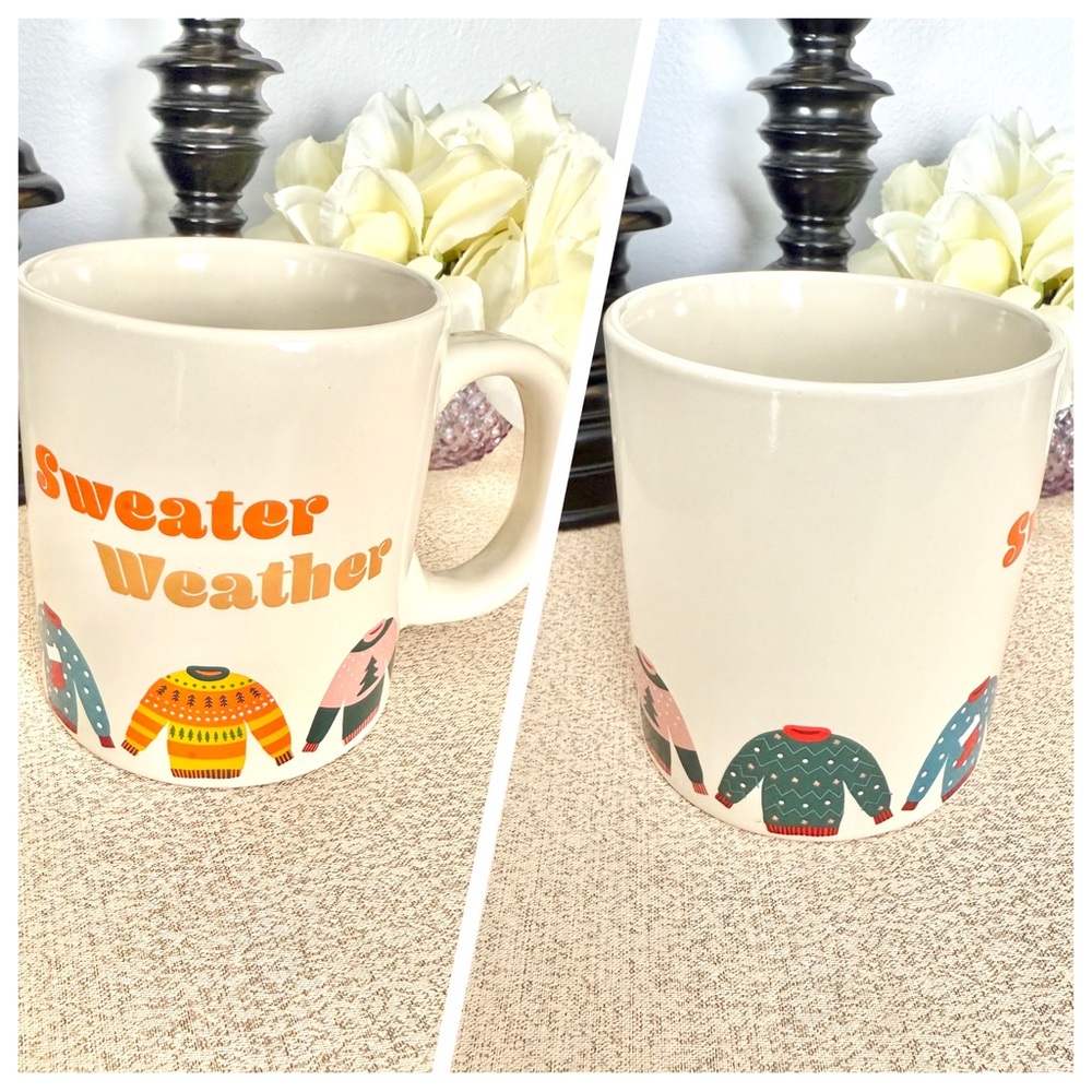 NWT Ugly Christmas Sweater Weather Ceramic Mug